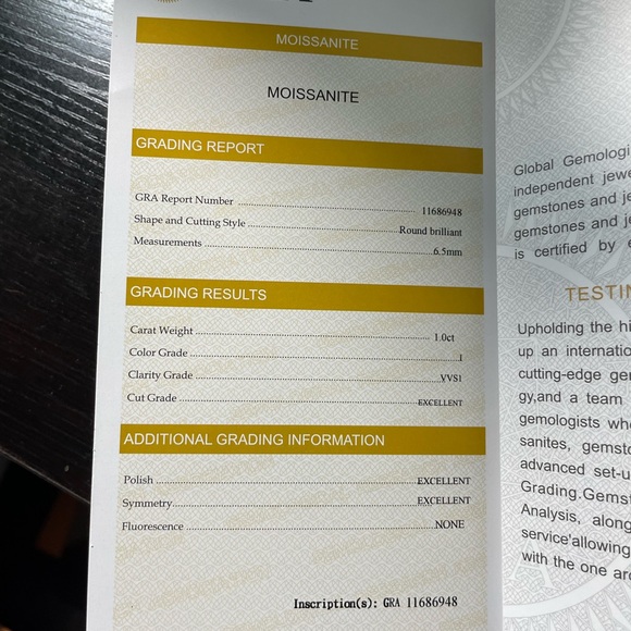 ❗️SOLD❗️1Ct. Moissanite Ring - Picture 7 of 10